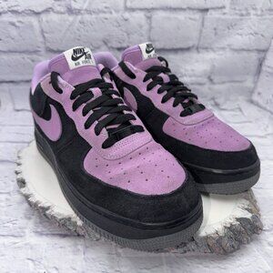 Nike Air Force 1 Low ID Nike By You DN4162-991 Purple Black Suede Men's Size 10